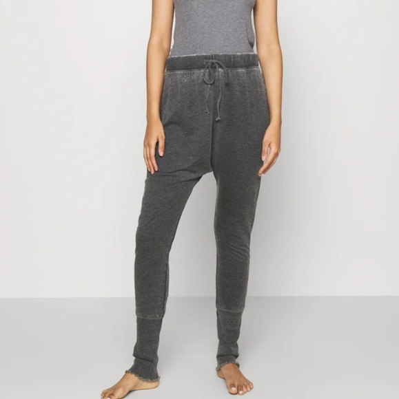 Free People Cozy All Day Harem Black Oversized Leggings - Picture 10 of 15